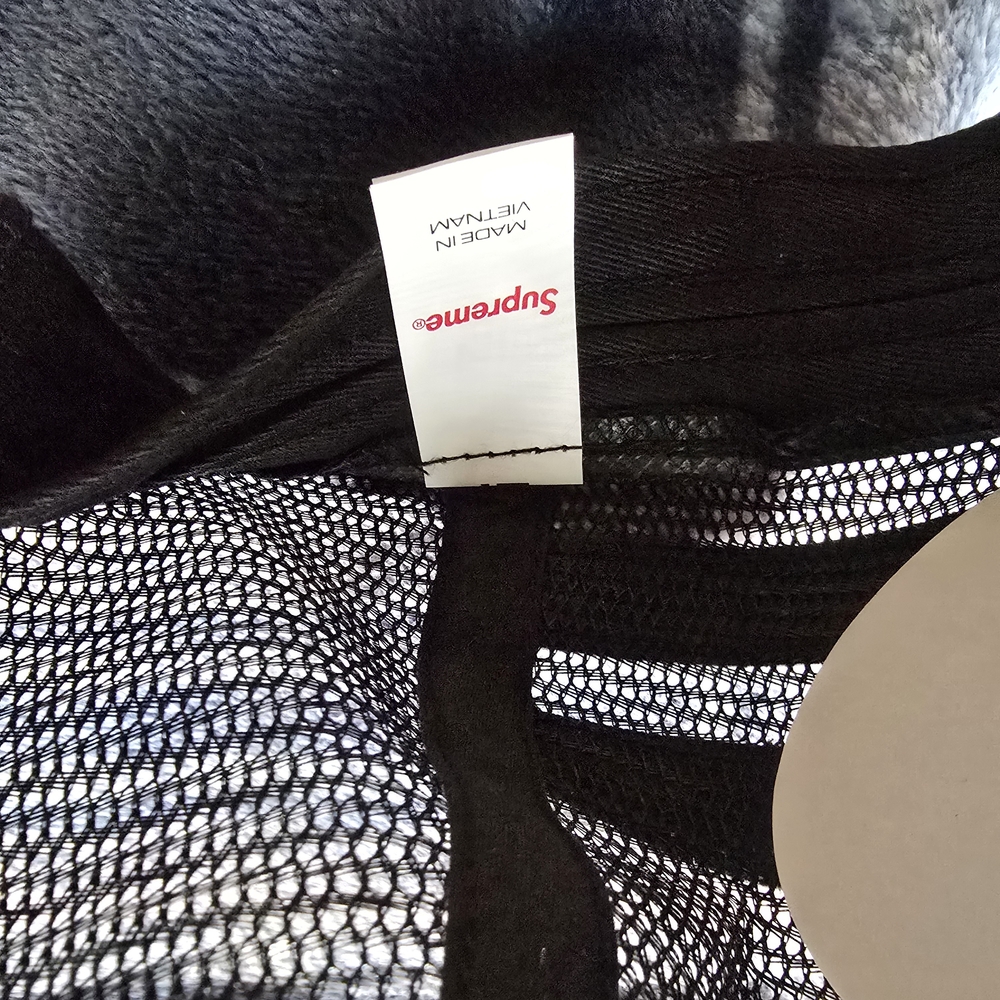 Supreme/Vanson Leather Black Mesh 6-Panel Cap - Picture 10 of 10